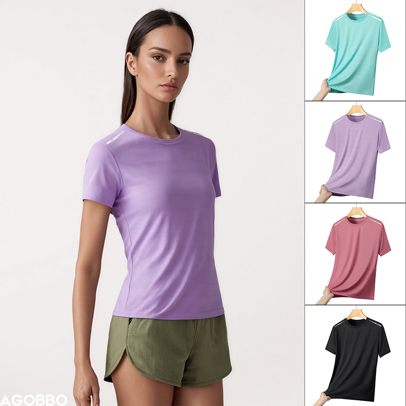 Silk Blouse - Женская светоотражающая футболка для бега, высокоэластичная,