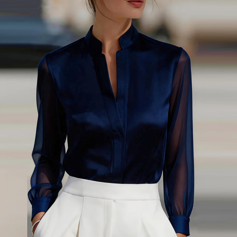Новые модные прозрачные сетчат – обзор и цена Silk Blouse