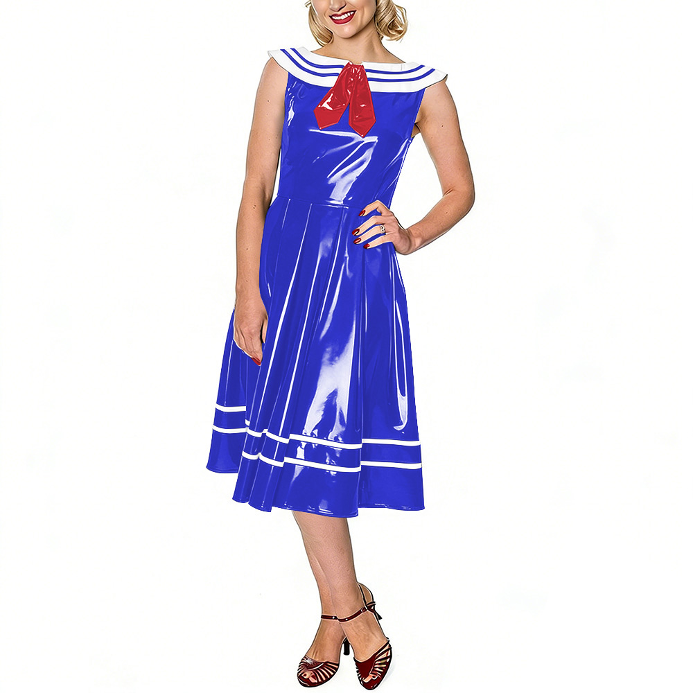 Винтажное женское платье-матро – обзор и цена Midi Dress